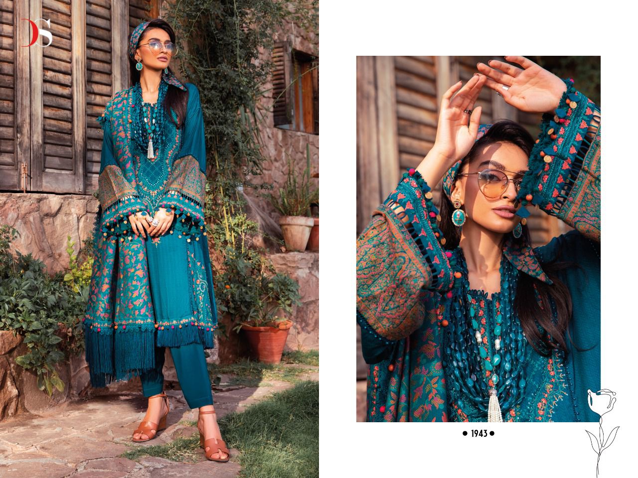 Deepsy Maria B Lawn 22 Vol 4 Ethnic Wear Embroidery Wholesale Pakistani Salwar Suits
